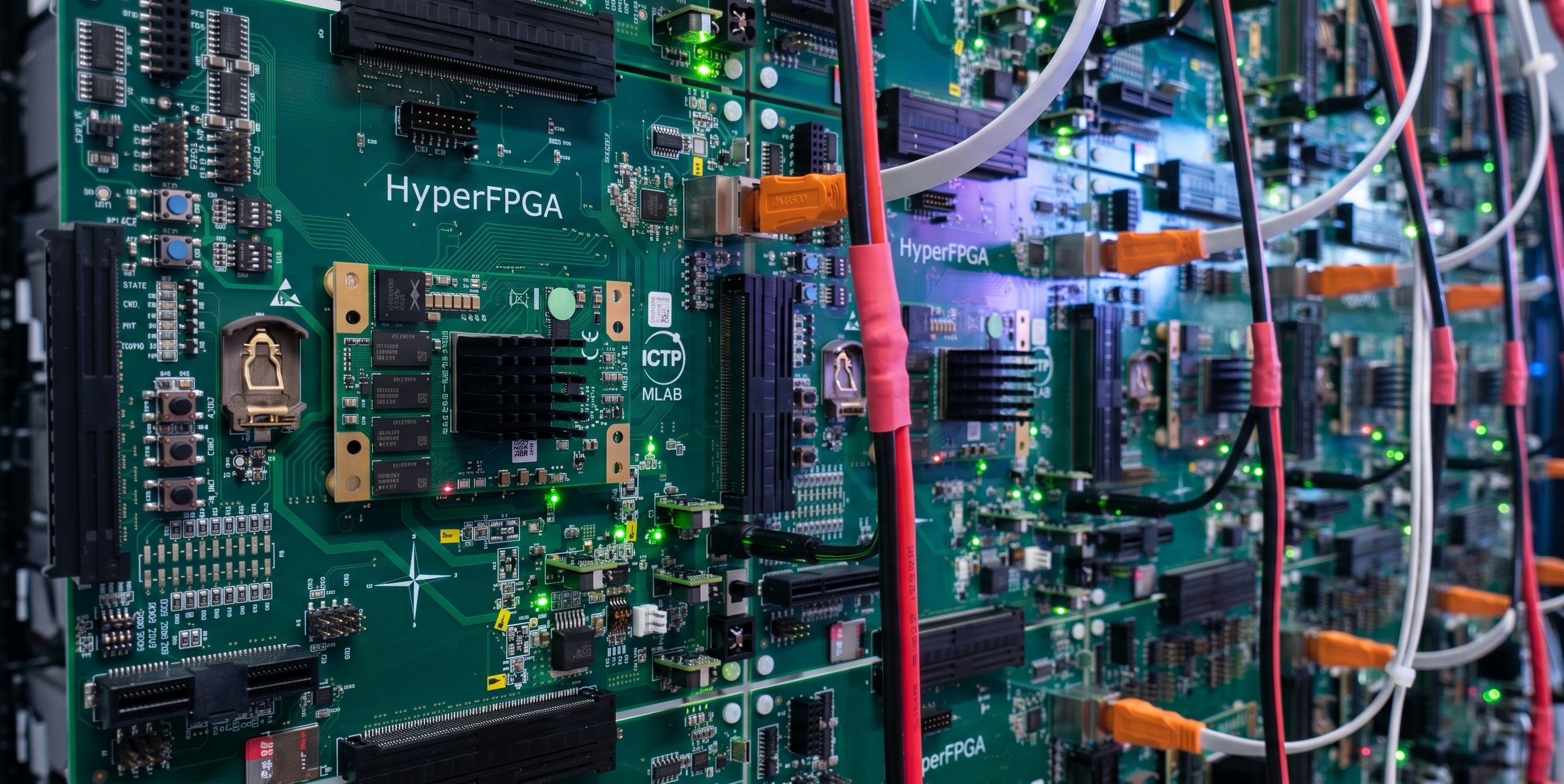 HyperFPGA SoC-FPGA cluster hardware at the ICTP Multidisciplinary Laboratory